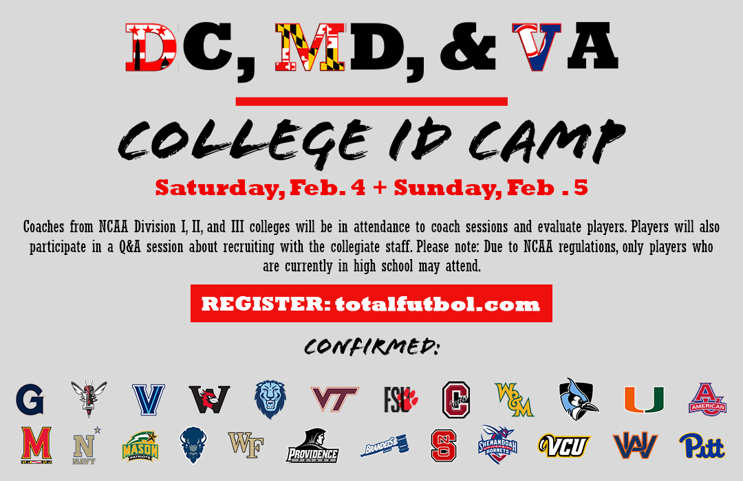 Total Futbol College ID Camp - February 4 + 5
